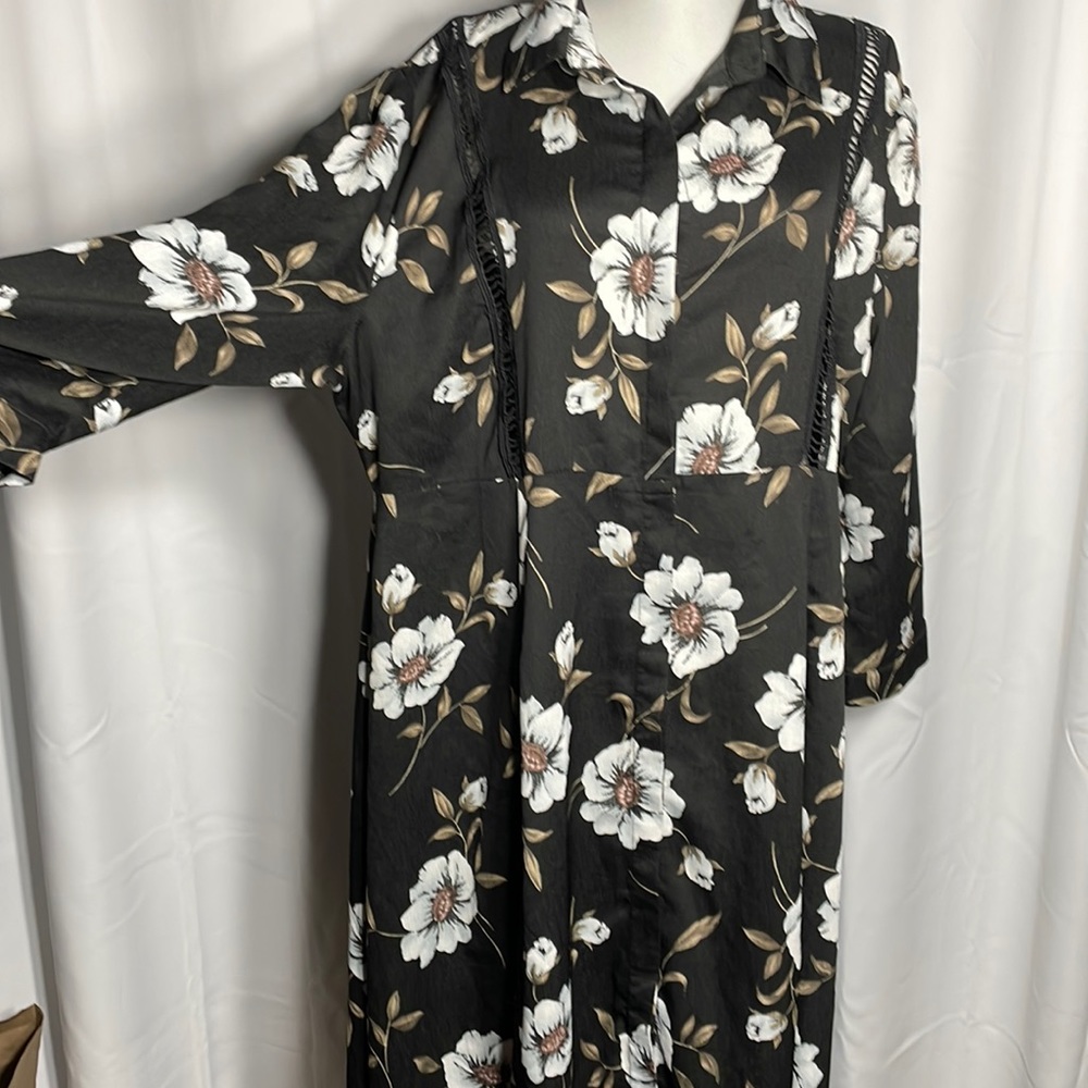 Alice & You plus size long sleeve floral maxi dress